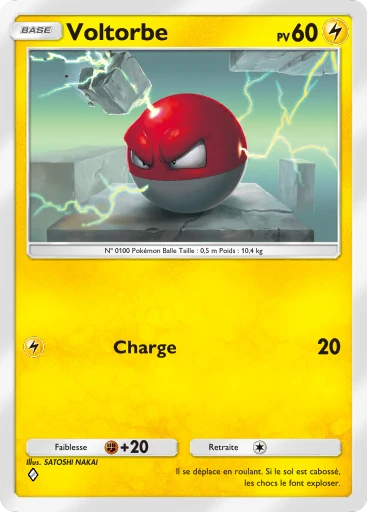 Carte Pokémon Voltorbe de l'extension Puissance Génétique