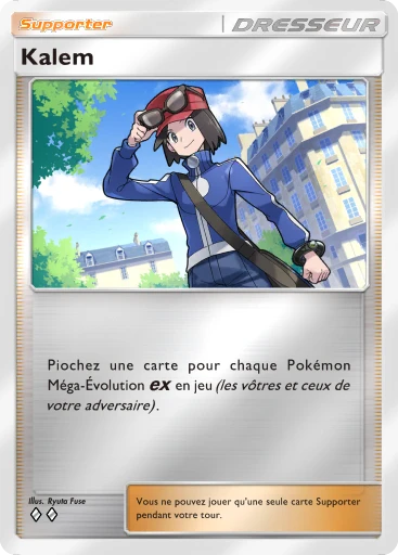 Carte Pokémon Kalem de l'extension Booster de Luxe Méga