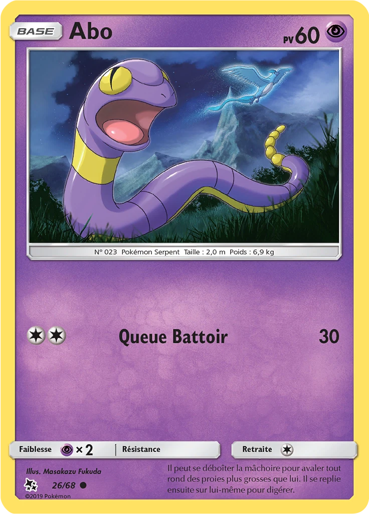 Carte Pokémon Abo de l'extension Destinées Occultes