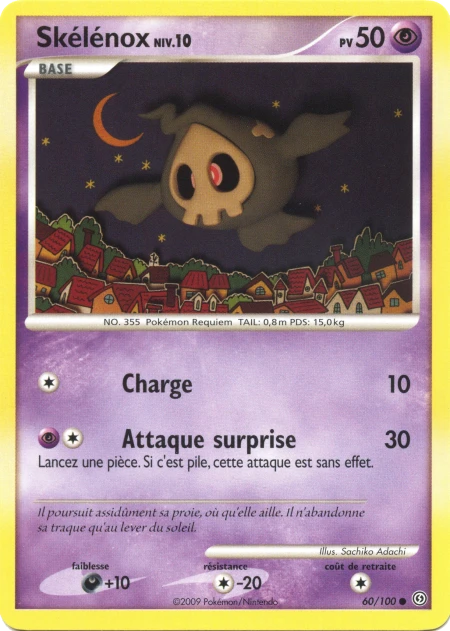 Carte Pokémon Skelénox de l'extension Tempête