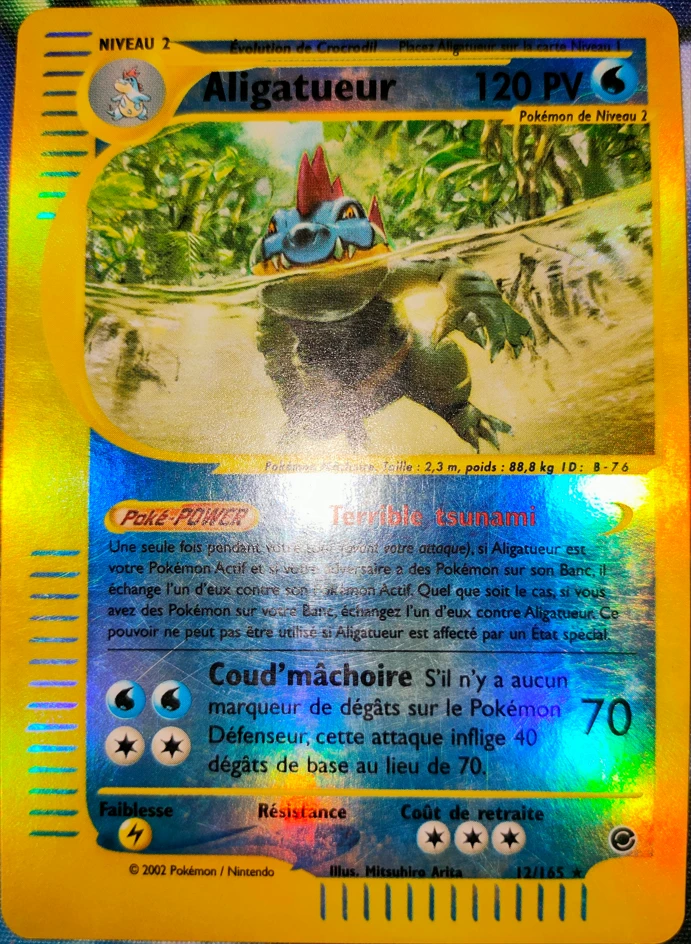 Carte Pokémon Aligatueur de l'extension Expedition