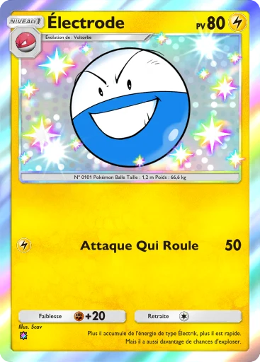 Carte Pokémon Électrode de l'extension La Clairière d'Évoli