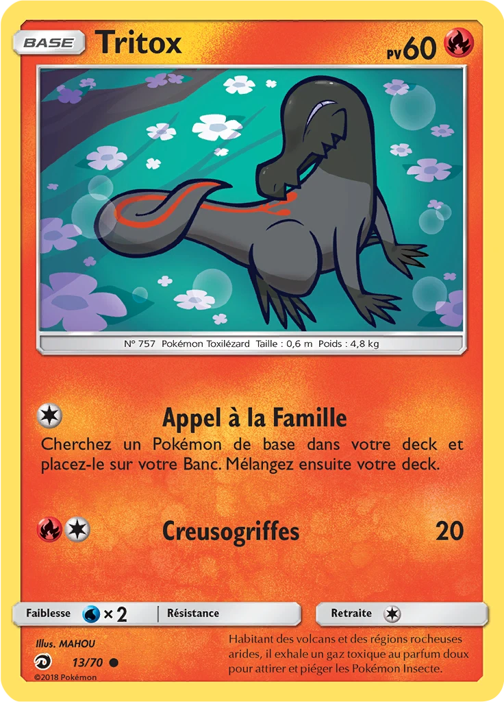 Carte Pokémon Tritox de l'extension Majesté Des Dragons