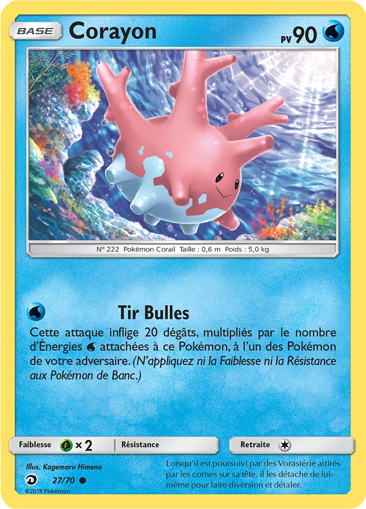 Carte Pokémon Corayon de l'extension Majesté Des Dragons