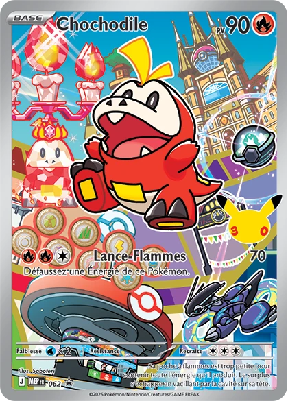 Carte Pokémon Chochodile de l'extension MEP Black Star Promos