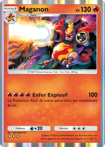 Carte Pokémon Maganon de l'extension Choc Spatio-Temporel