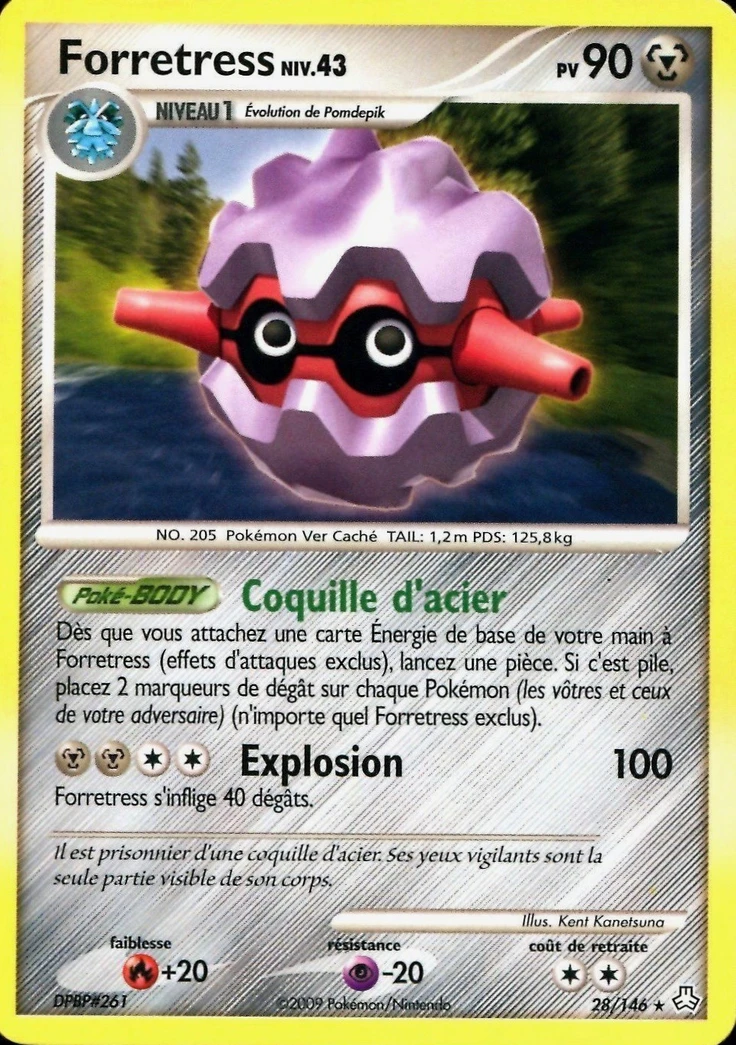 Carte Pokémon Foretress de l'extension Éveil des Légendes