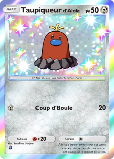 Carte Pokémon Taupiqueur d'Alola de l'extension Méga-Ascension
