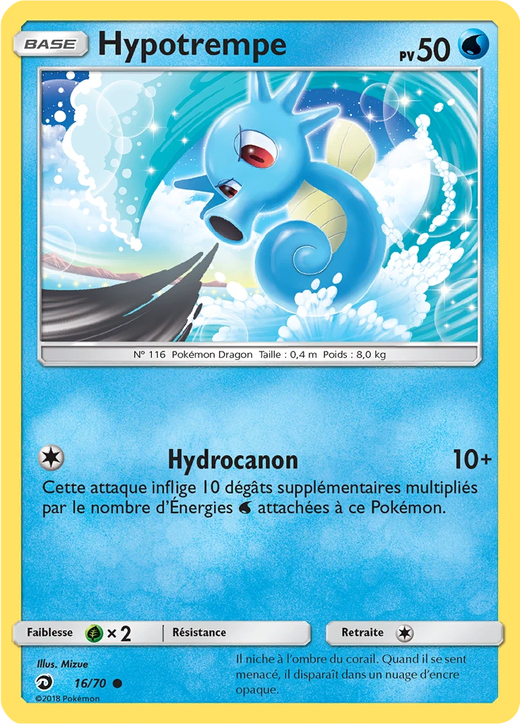 Carte Pokémon Hypotrempe de l'extension Majesté Des Dragons