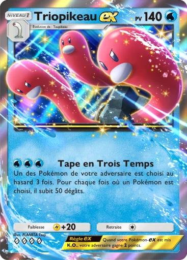 Carte Pokémon Triopikeau-ex de l'extension Réjouissances Rayonnantes