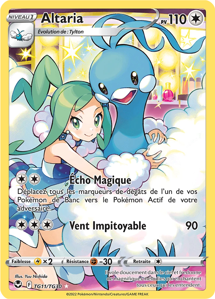 Carte Pokémon Altaria de l'extension Tempête Argentée