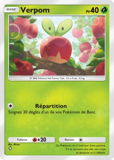 Carte Pokémon Verpom de l'extension Aura Palpitante