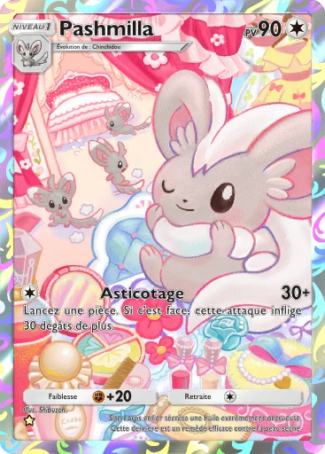 Carte Pokémon Pashmilla de l'extension Aura Palpitante