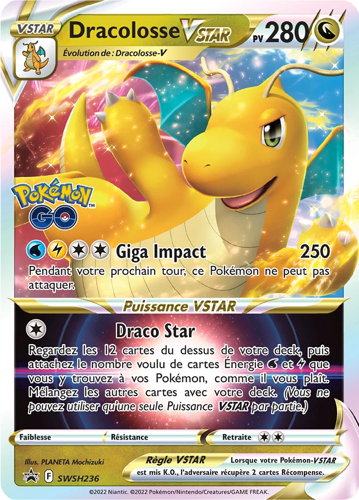 Carte Pokémon Dracolosse VSTAR de l'extension Promo SWSH