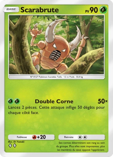 Carte Pokémon Scarabrute de l'extension Puissance Génétique