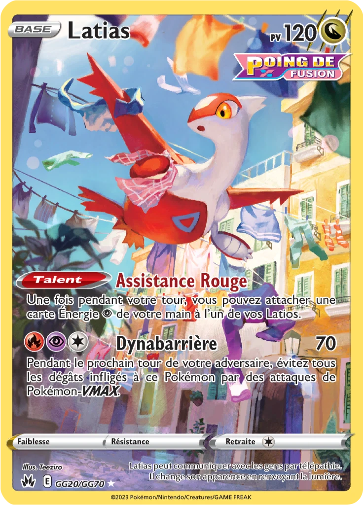 Carte Pokémon Latias de l'extension Zénith Suprême