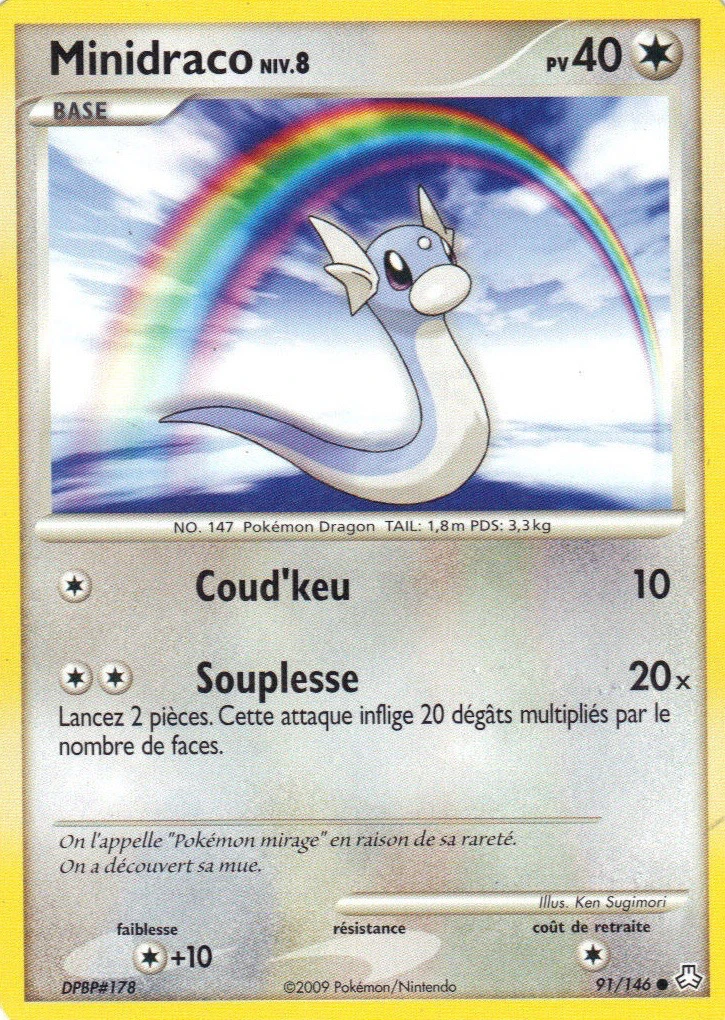 Carte Pokémon Minidraco de l'extension Éveil des Légendes