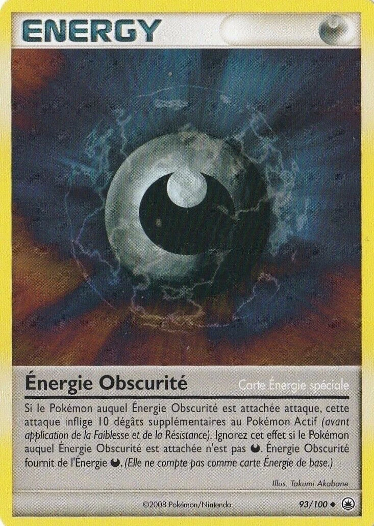 Carte Pokémon Énergie Obscurité de l'extension Aube Majestueuse