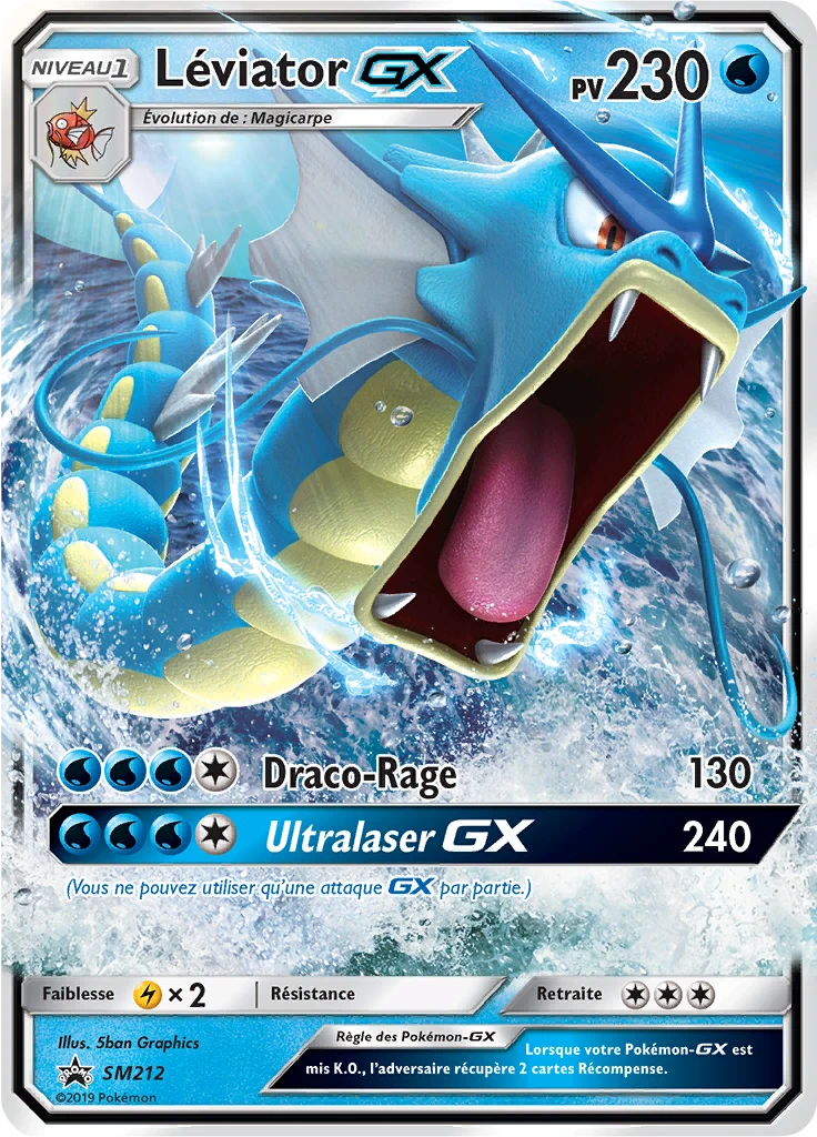 Carte Pokémon Léviator GX de l'extension Promo SM