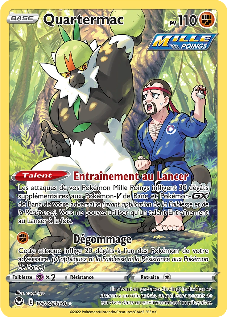 Carte Pokémon Quartermac de l'extension Tempête Argentée