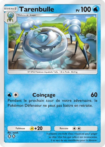 Carte Pokémon Tarenbulle de l'extension Domination Céleste
