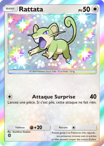 Carte Pokémon Rattata de l'extension Domination Céleste