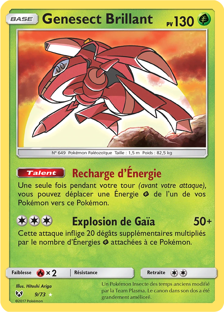 Carte Pokémon Genesect Brillant de l'extension Légendes Brillantes