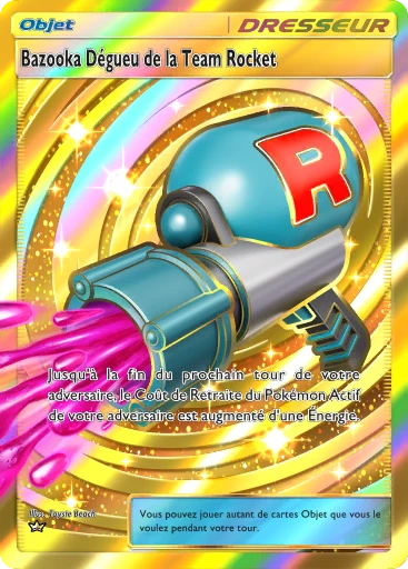 Carte Pokémon Bazooka Dégueu de la Team Rocket de l'extension L'Ambition de la Team Rocket