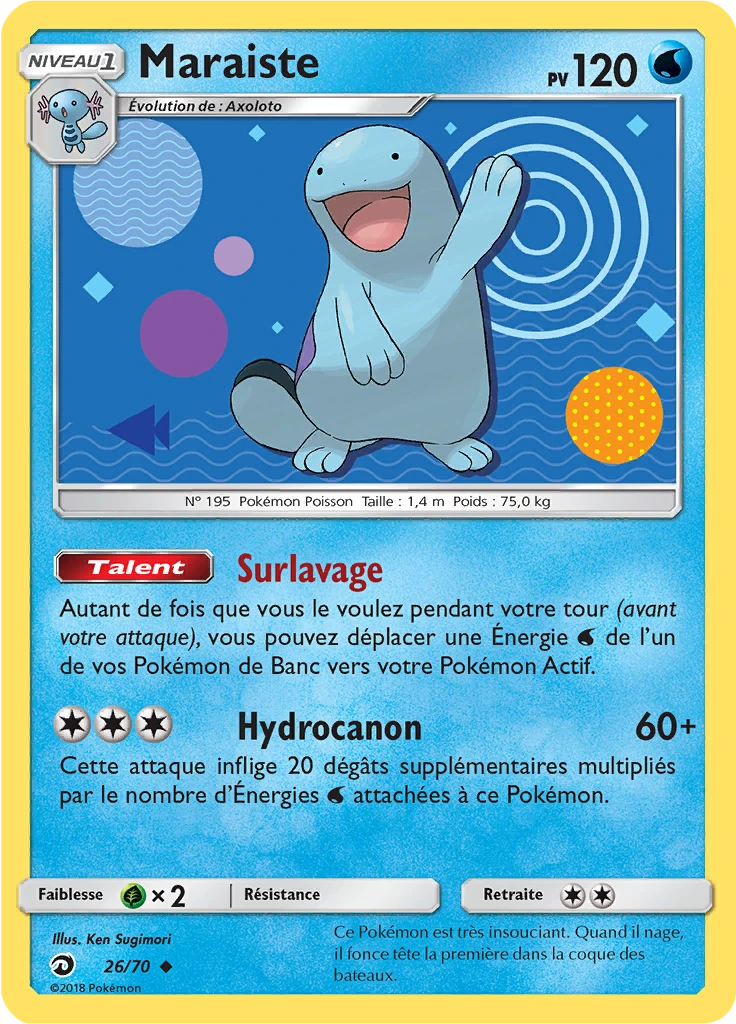Carte Pokémon Maraiste de l'extension Majesté Des Dragons