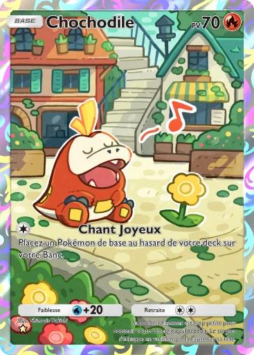 Carte Pokémon Chochodile de l'extension Merveilles de Paldea
