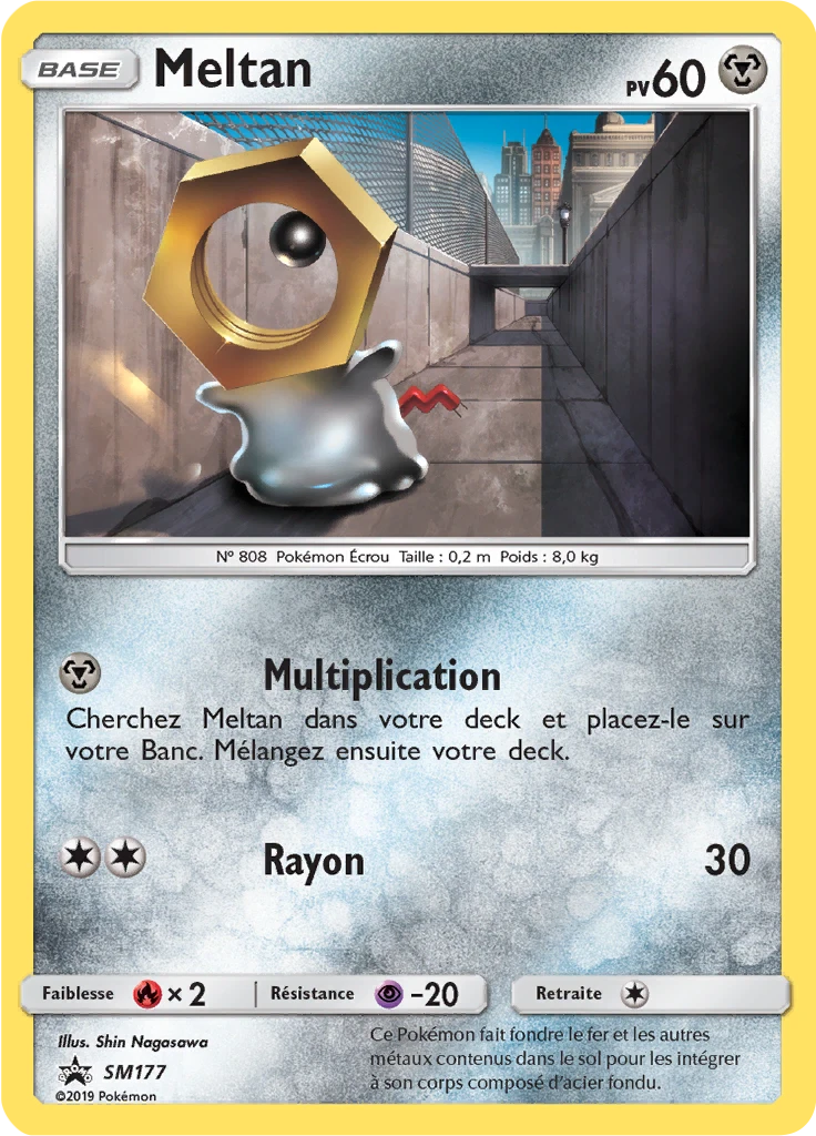 Carte Pokémon Meltan de l'extension Promo SM