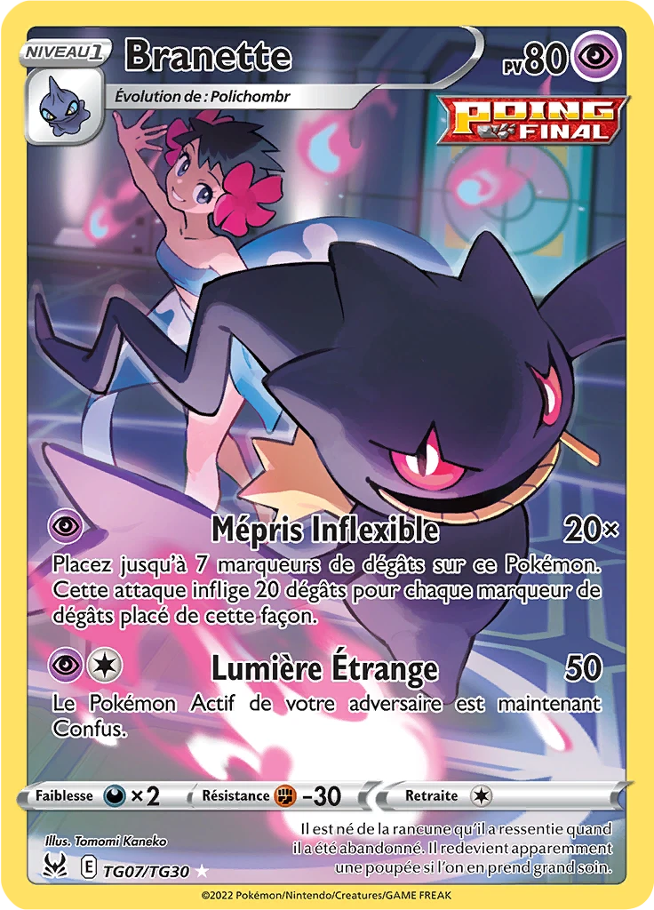 Carte Pokémon Branette de l'extension Origine Perdue