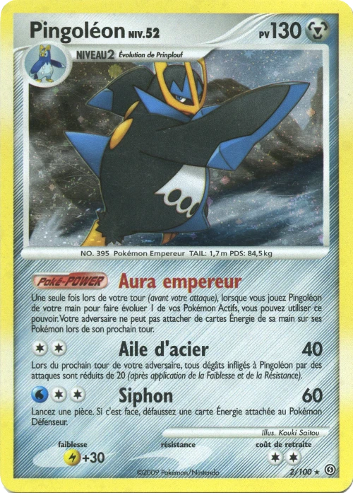Carte Pokémon Pingoléon de l'extension Tempête