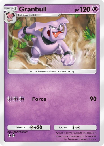 Carte Pokémon Granbull de l'extension Parade Onirique