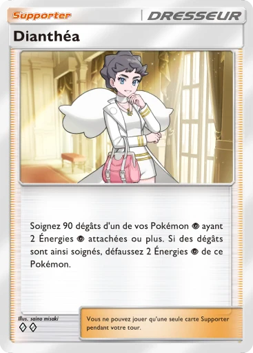 Carte Pokémon Dianthéa de l'extension Booster de Luxe Méga