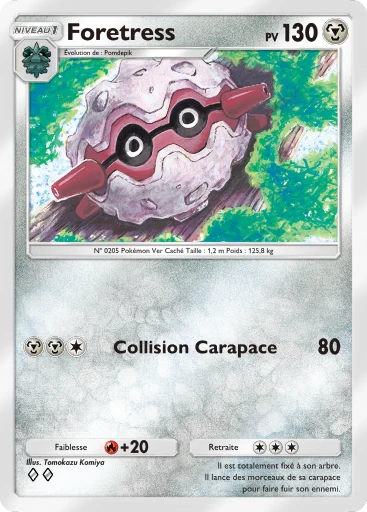 Carte Pokémon Foretress de l'extension Sagesse entre Ciel et Mer