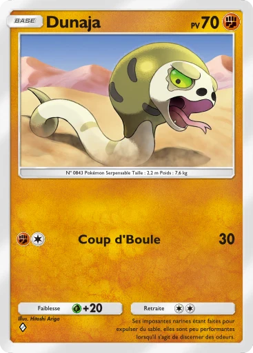 Carte Pokémon Dunaja de l'extension Aura Palpitante