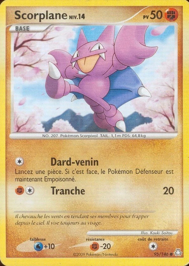 Carte Pokémon Scorplane de l'extension Éveil des Légendes