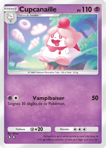 Carte Pokémon Cupcanaille de l'extension Méga-Ascension