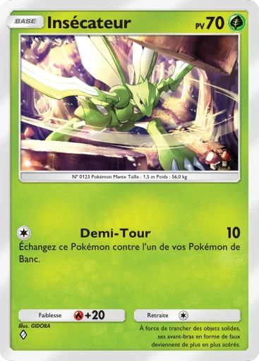 Carte Pokémon Insécateur de l'extension Booster de Luxe Méga