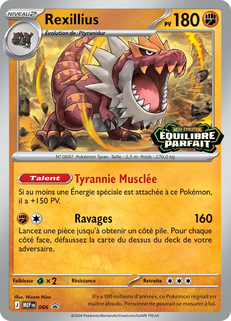 Carte Pokémon Rexillius de l'extension MEP Black Star Promos