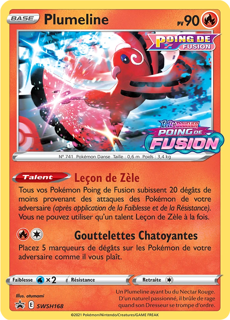 Carte Pokémon Plumeline de l'extension Promo SWSH