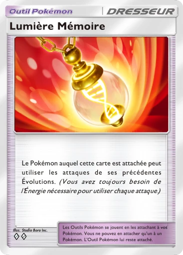 Carte Pokémon Lumière Mémoire de l'extension Source Secrète