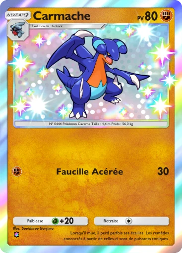 Carte Pokémon Carmache de l'extension Source Secrète