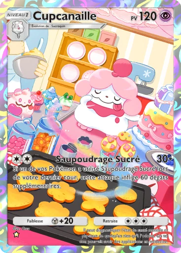 Carte Pokémon Cupcanaille de l'extension Booster de Luxe ex