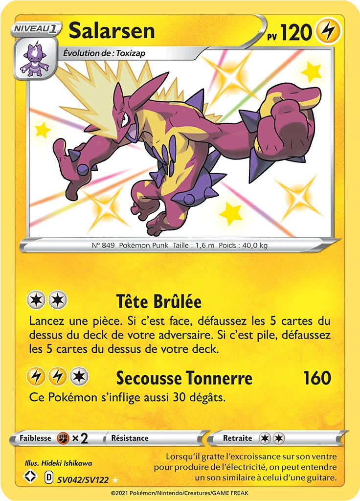 Carte Pokémon Salarsen de l'extension Destinées Radieuses