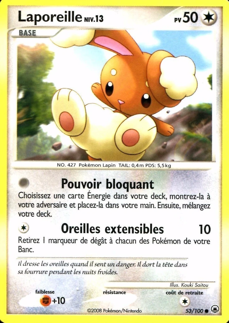 Carte Pokémon Laporeille de l'extension Aube Majestueuse