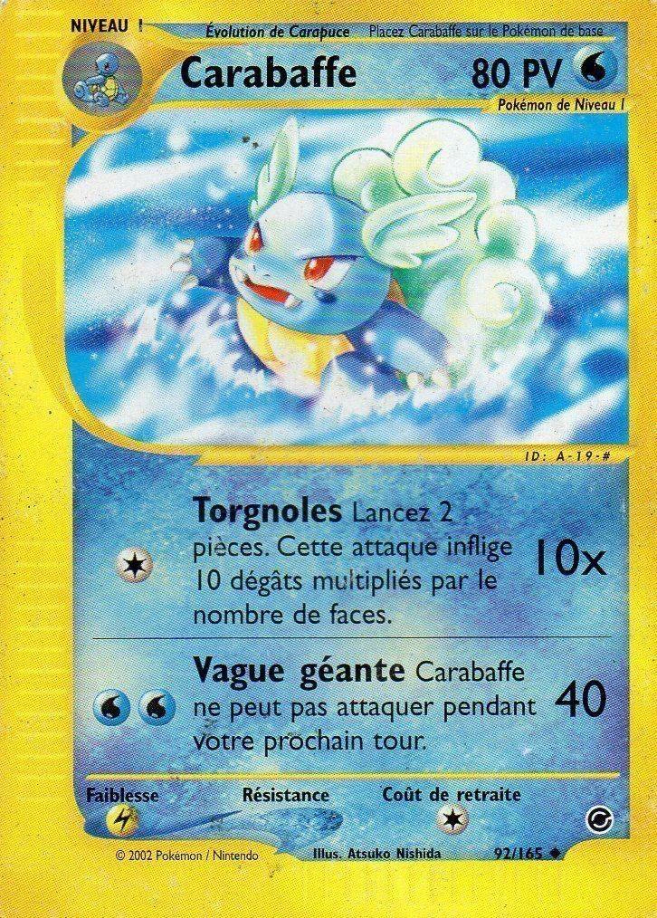 Carte Pokémon Carabaffe de l'extension Expedition