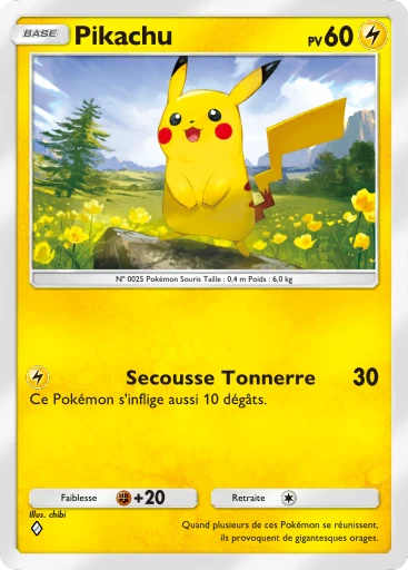 Carte Pokémon Pikachu de l'extension Parade Onirique