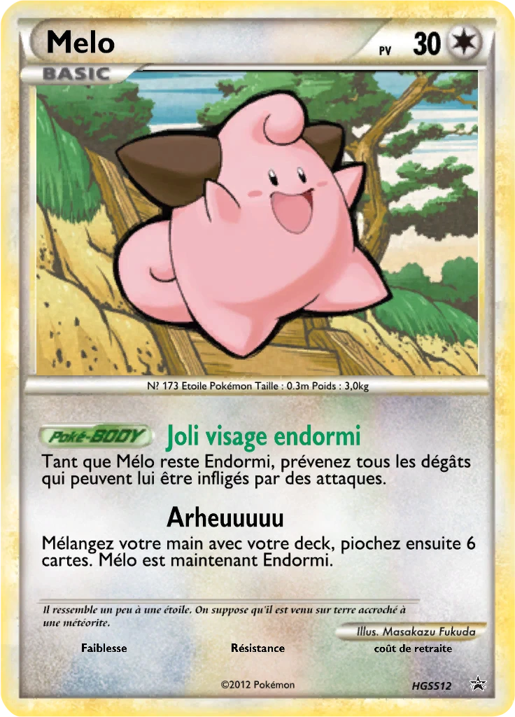 Carte Pokémon Mélo de l'extension Promo HGSS